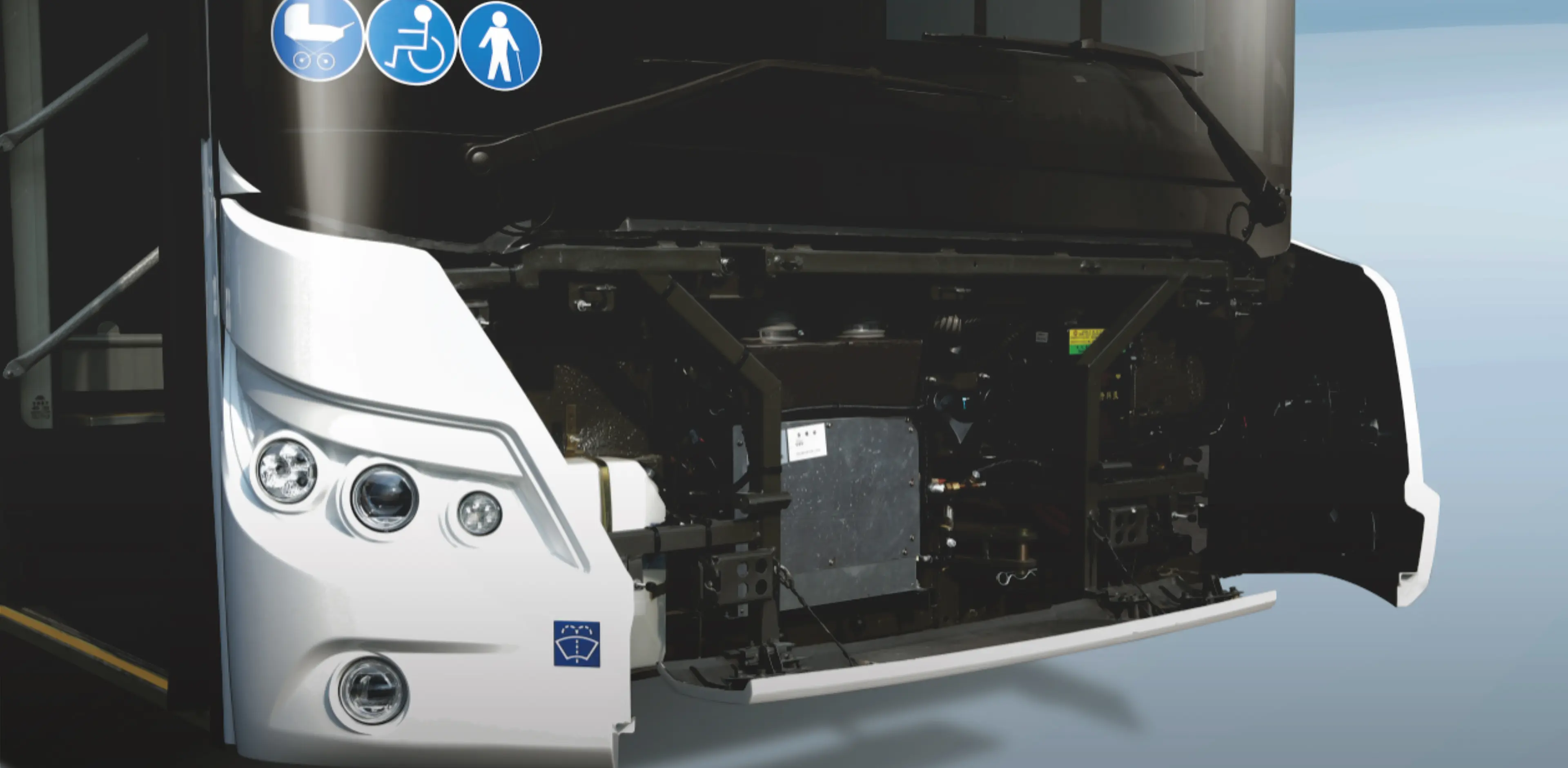 Turnable front panel