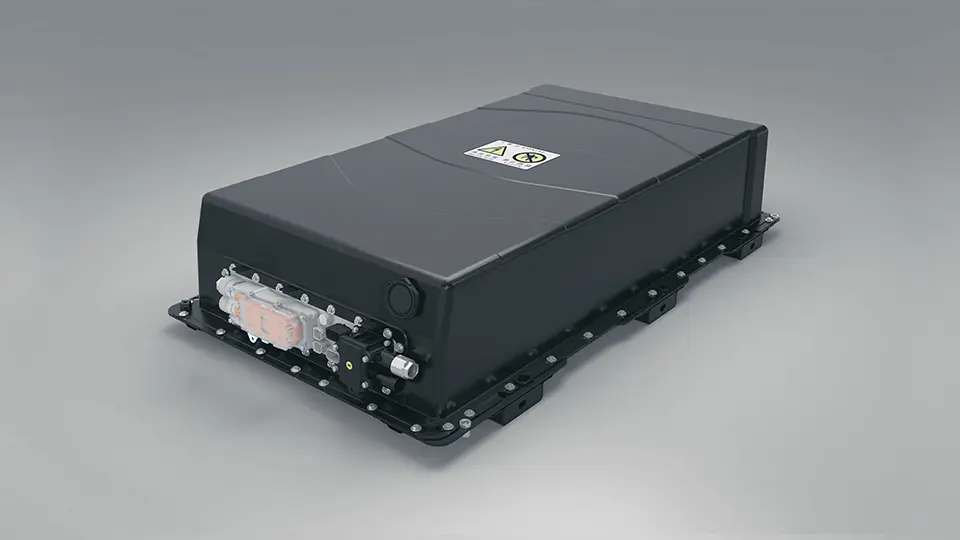 Battery with liquid cooling system