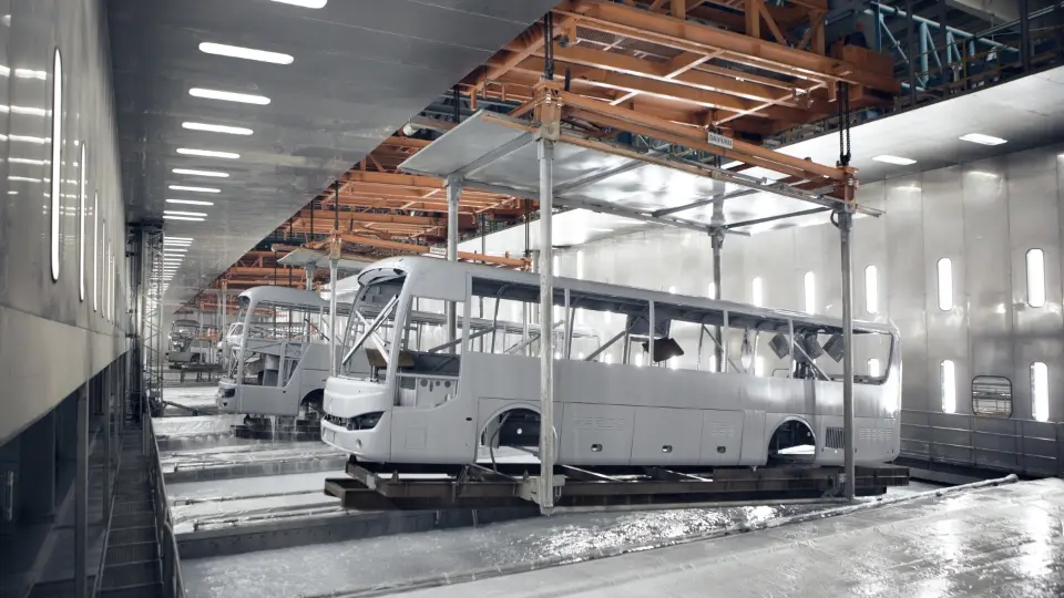 World leading bus body cathode electrophoresis