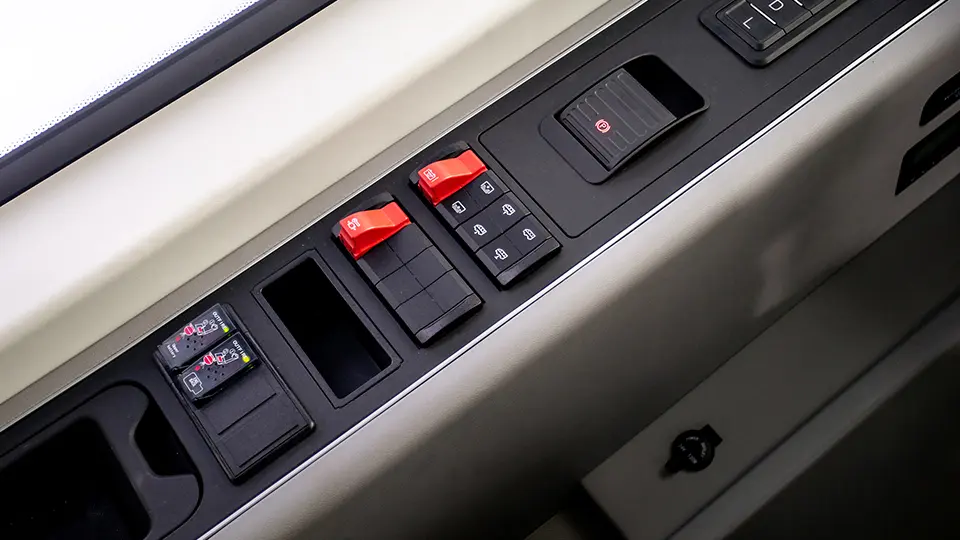 Storage space in the driving area