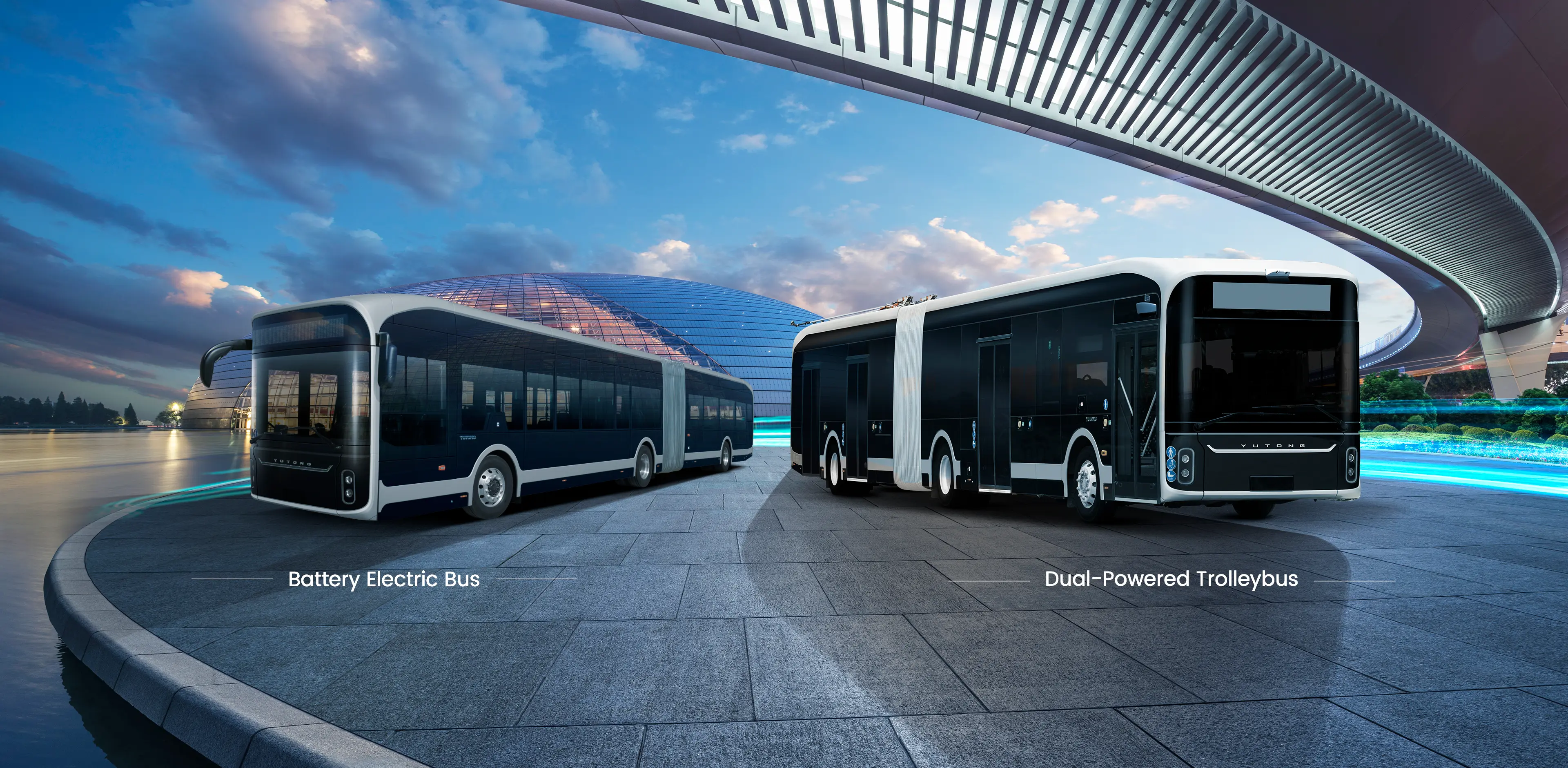 battery electric bus dual-powered trolleybus