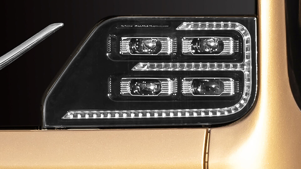 Brilliant spotlight headlights